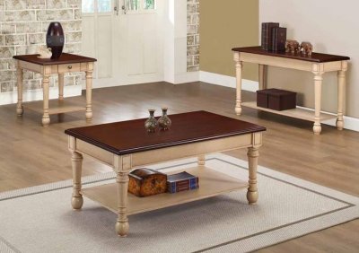 704418 Coffee Table 3Pc Set by Coaster w/Options