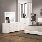 Felicity 203501 Bedroom Set 5Pc in White by Coaster