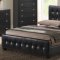 Black Finish Modern Bedroom Set w/Queen Size Bed