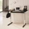 801315 Office Desk in Black & Silver Tone w/Adjustable Height