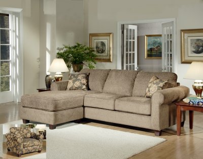 Living Room Furniture Chairs on Living Room Modern Sectional Sofa W Optional Chair At Furniture Depot