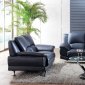 S990B Sofa in Black Leather by Pantek w/Options