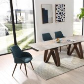 9086 Dining Table by ESF w/Optional 1353 Chairs