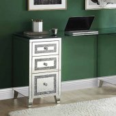 Noralie Writing Desk 93124 in Mirrored by Acme