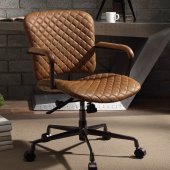 Josi Office Chair 92029 in Coffee Top Grain Leather by Acme