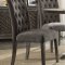 Carmelina Dining Table 70245 in Weathered Gray Oak & Gray - Acme