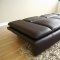 Modern Leather Sleeper Sofa & Loveseat Set w/Adjustable Arms
