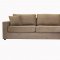 Microfiber Sectional Sofa with Pull-Out Bed