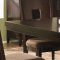 Dark Wood Finish Modern Dining Room w/Optional Items