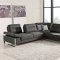 1372 Sectional Sofa in Gray Fabric by At Home USA
