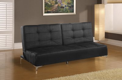 Boston Contemporary Furniture on Microfiber Contemporary Sofa Bed With Split Back At Furniture Depot
