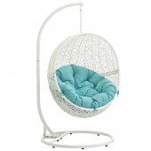 Hide Outdoor Patio Swing Chair White by Modway Choice of Color