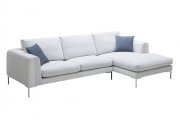 Bianca Sectional Sofa in Off-White Premium Fabric by J&M