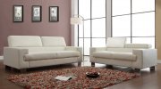 9603WHT Vernon Sofa in White Bonded Leather by Homelegance