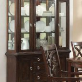 Keegan 2546-50 Buffet with Hutch in Cherry by Homelegance