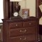 Rich Cherry Classic Bedroom w/Scrolling Metal Decorative Details