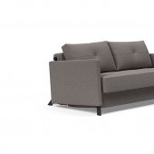 Cubed 02 Sofa Bed in Gray Fabric w/Arms by Innovation
