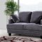 Ferrara Sofa 655 in Grey Velvet Fabric w/Optional Items