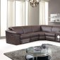 8199 Sectional Sofa Chocolate Bonded Leather by American Eagle