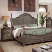 Audrey Bedroom CM7729 in Wire-Brushed Gray w/Options