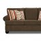 Farley Mink Microfiber Modern Sofa & Loveseat Set w/Rolled Arms