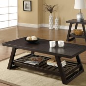701868 3Pc Coffee Table Set in Rich Brown by Coaster