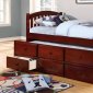 5101 Twin Captain's Bed in Cherry w/Trundle