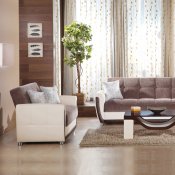 Vella Sofa Bed Jennefer Brown in Two-Tone by Sunset