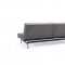 Splitback Sofa Bed in Gray w/Steel Legs by Innovation w/Options