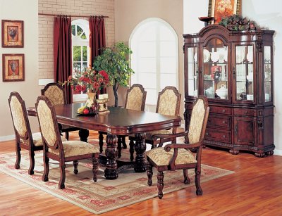 Traditional Style on Traditional Style Dining Room In Cherry   Antique Brown Finish At