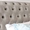 Noella CM7128GY Bed in Gray Fabric Upholstery