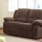 9725 Lucienne Brown Fabric Motion Sofa by Homelegance w/Options