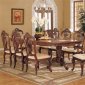 Light Golden Cherry Finish Queen Anne Style Formal Dining Room
