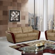 UFM206 Sofa in Ivory Bonded Leather by Global w/Options