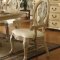 Antique White Finish Dining Table w/Double Pedestal Base