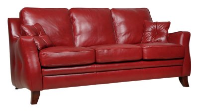 Modern Italian Leather Furniture on Italian Leather Contemporary Classic 3pc Sofa Set At Furniture Depot