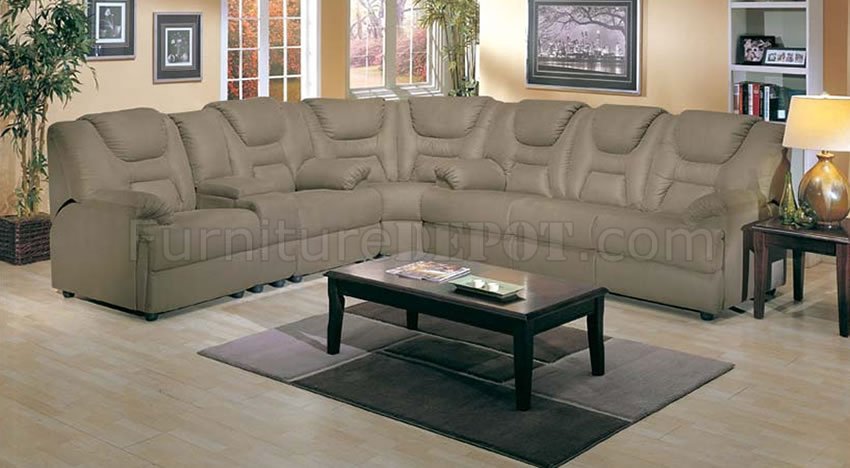 5000 Home Theater Sectional Sofa w/Pull-out Bed by Acme