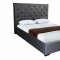 Zoe Bed in Black, Grey, Chocolate or White Leatherette by J&M