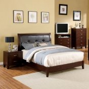 Enrico I CM7068 Bedroom Set in Brown Cherry w/Options