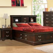 Cherry Finish 3700 Classic Bedroom w/Storage Bed & Options