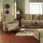 Sand Chenille Fabric Modern Sofa & Loveseat Set w/Optional Items
