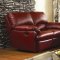 Burgundy or Black Bonded Leather Reclining Livng Room Sofa