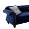 Jolanda II Sectional Sofa CM6158BL in Blue Fabric w/Options