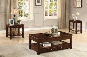 Ballwin 3256RF Coffee Table in Cherry by Homelegance w/Options