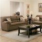 Saddle Microfiber Living Room w/Double Pillow Back Support