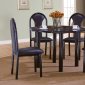 Black High Gloss Finish Contemporary 5PC Dinette w/Octagon Table
