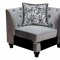 Jolanda II Sectional Sofa CM6158GY in Gray Fabric w/Options