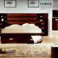 Java Finish Modern Bedroom w/Optional Casegoods
