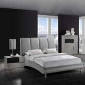Modern Bedroom 8272-Grey Bed & Optional Bianca Casegoods