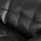 CM6038 Black Stone Sofa in Black Bonded Leather Match w/Options